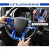Blue Interior Steering Wheel Moulding Trim For 2015-2020 Ford F150 Accessories