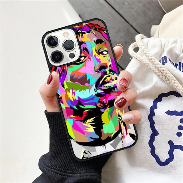 2Pac Tupac Shakur Hip Hop Rapper Handyhülle Abdeckung Für iPhone 17 Air 15 16 14 13 12 Pro Max 11 Pro Max Plus Hülle