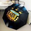 1PC Argentina Football club Printed Umbrella Folding umbrella, automatic umbrella 8-Frame for Travel, camping Fan gifts Christmas Gifts