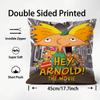 Anime H-Hey Arnold Cushion Cover Premium Comfort Reversible Pillow Cove -Two In One Design for Any Room & Car Interior