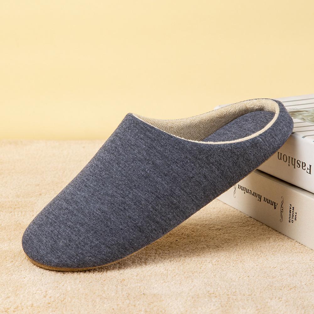 Pantofole da Donna in Cotone Silenziose a Punta Aperta - Suola Morbida in Tessuto, Lavabili in Lavatrice, Perfette per l'Autunno e l'Inverno in Casa