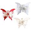 Eye-catching Holiday Decor Beautiful Holiday Embellishment Sparkling Butterfly Christmas Ornaments 3d Sequined for Tree