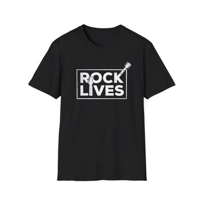 Rock Lives T-Shirt, Rock 'N' Roll Shirt, Hard Rock Shirt, Gitarren-T-Shirt