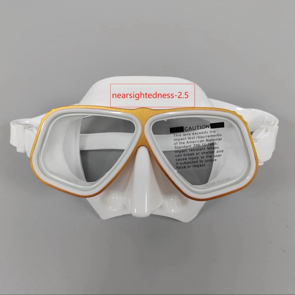 Mască de snorkeling, ochelari de scufundări miopi optici, adulți, pot fi echipați cu mască de scufundări miopi