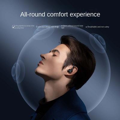 Wireless Ear Hook Headphones Bluetooth 5.3 Earphones with Noise Cancelling Microphone Earbuds for Running and Sports