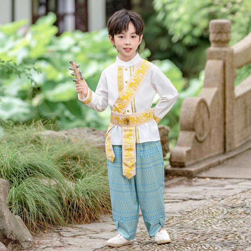 Dziecięcy strój etniczny Dai dla chłopców i dziewcząt - Wiosna, Lato, Jesień strój do występów