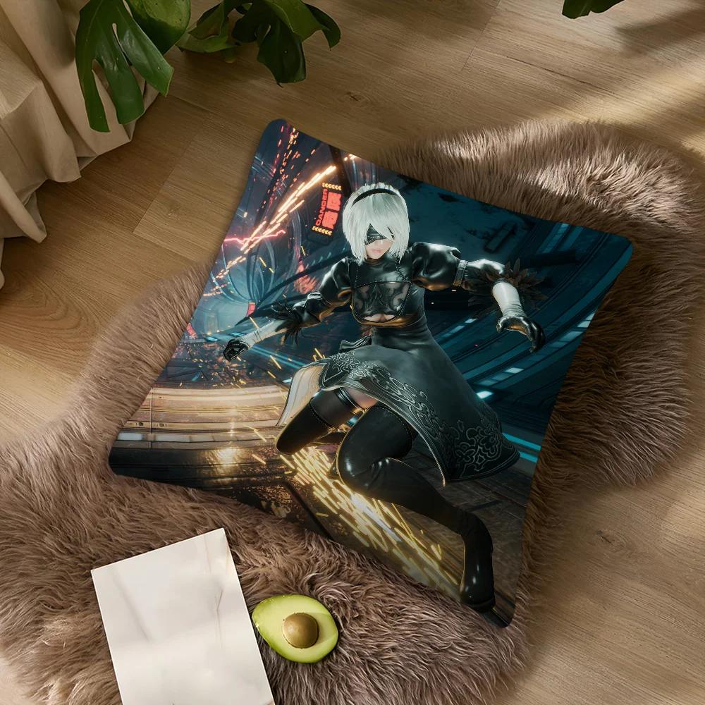 Game Stellar Blade Nier Dlc Cushion For Bedroom Car Coffee Shop Room Soft And Living Room Sofa Decorative Pillow Cover Case Peach skin 18*18(CM)-1Pcs