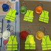 Reflective Design Reflective Keychain Safety Pendant Keychain  Backpack Accessories