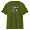 Unisexs Liebe Metallband HIM Heartagram T-Shirts 100% Baumwolle Kleidung Lässiges Kurzarm Rundhals-T-Shirt Grafik-T-Shirts