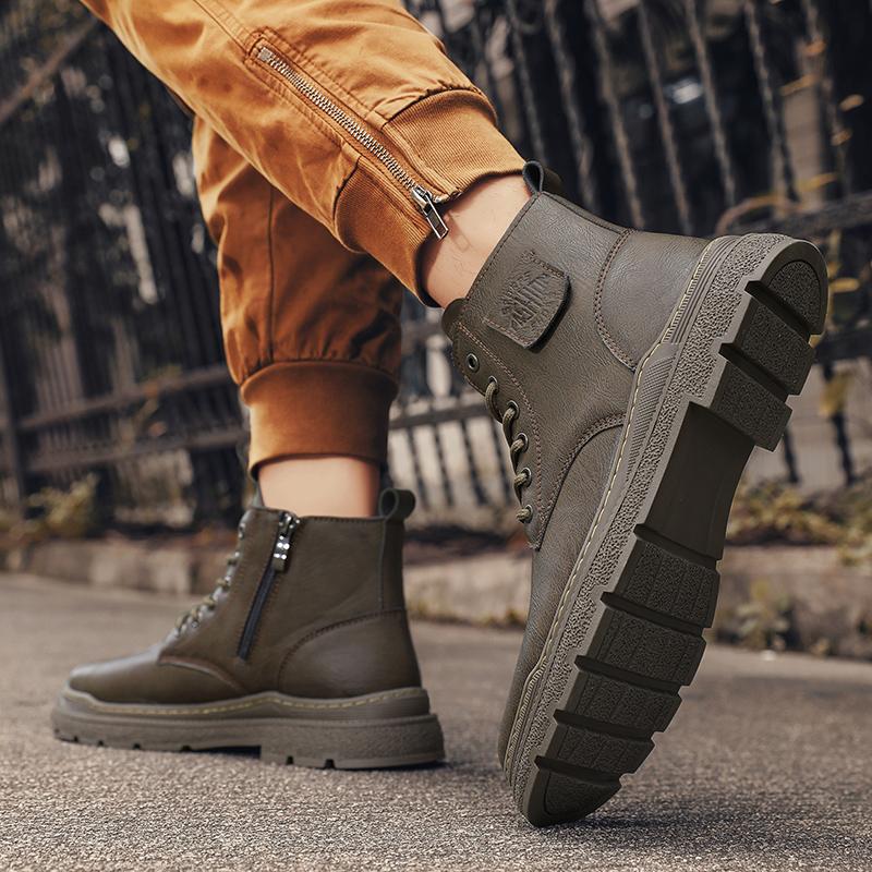 2024 Стильные мужские зимние плюшевые зимние ботинки — фото 5