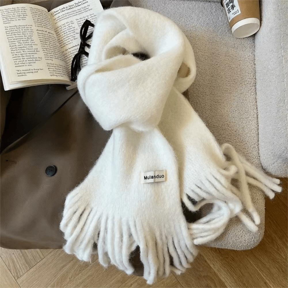 Soft Cashmere Scarf Solid Color Shawl Wrap New Winter Wool Scarf  Women