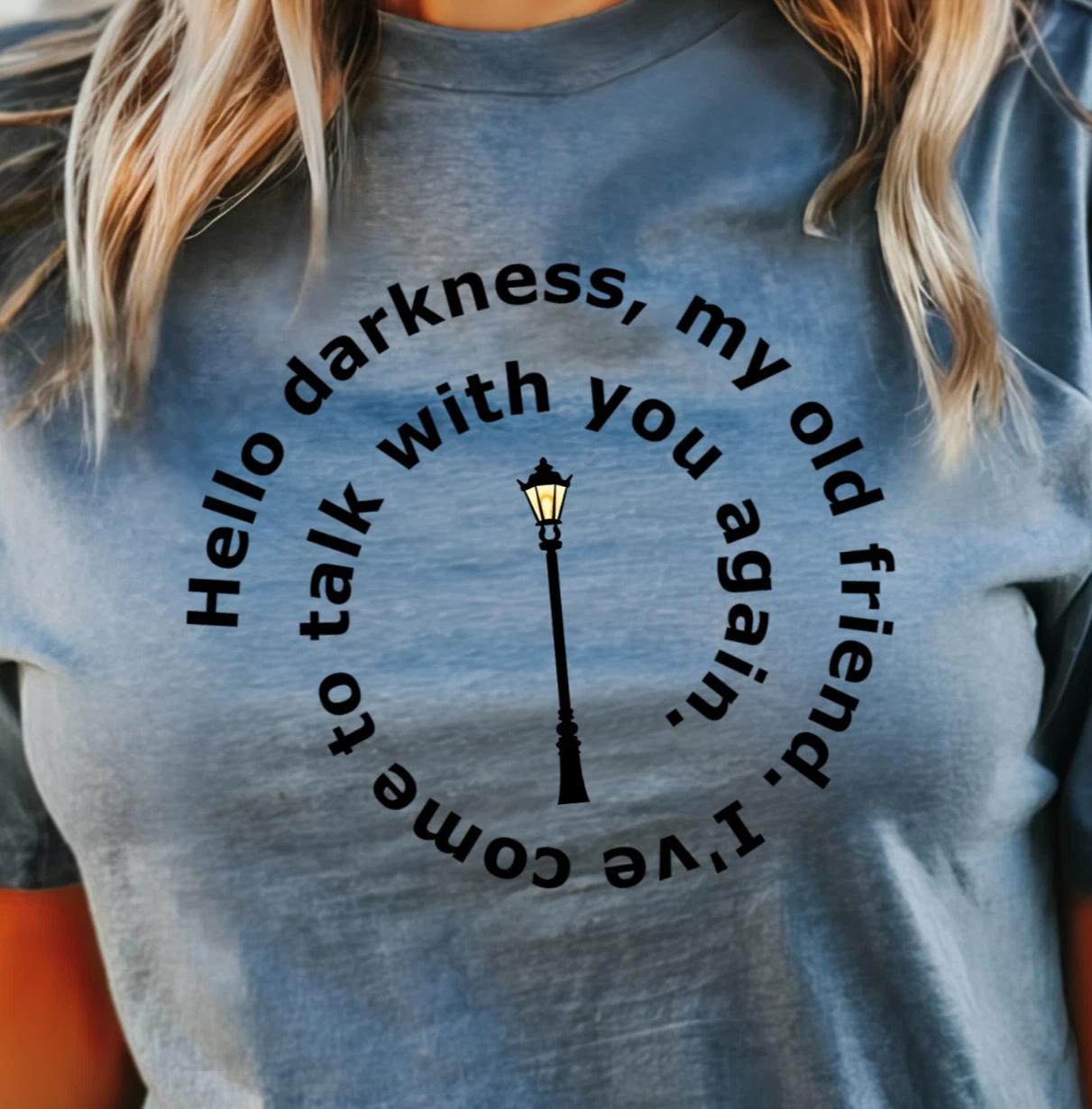 Simon and Garfunkel Inspired T-Shirt, Sounds of Silence Tee, Classic Rock Shirt 4XL