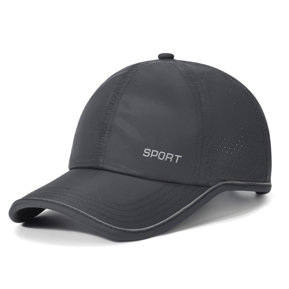 New Summer Lightweight Perforated Breathable Quick-Dry Adjustable Baseball Cap, Unisex for Hiking and Sun Protection Outdoor