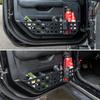 Z8 Metal Front Door Storage Box Pockets Fit Jeep Wrangler JL JLU 4XE 2018-2024 & Gladiator JT -2024 Interior Door Side Ert Organizer Molle Panels