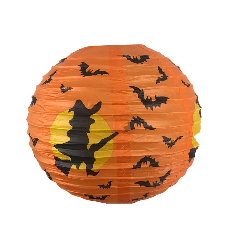 Halloween Paper Lanterns Pumpkin Spider Bat Skeleton Lanterns for Halloween Party Decorations Indoor Outdoor Party Supplies