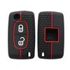 Silikon Klapp-Fernbedienung Auto Schlüsselhülle Abdeckung für C2 C3 C4 C5 C6 Xsara Berlingo Peugeot 207 307 308 407 607 807 Schutz Fob