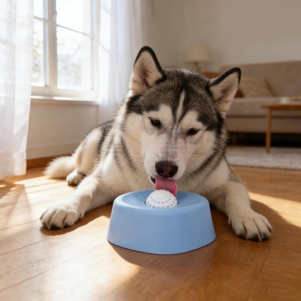 Slow-Feed Licking Bowl, Spill-Proof Snack Licking Bowl, Dog Licking Ball, Bone Broth and Yogurt Snack Dispenser