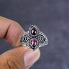 Natural Pink Rubilite Gemstone Handmade 925 Sterling Silver Ring Size 7 Z2r00
