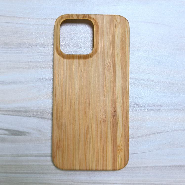 Hülle aus Holz für iPhone 14 Pro Max - Schutzhülle aus Massivholz, Hartschalen-Apple-Hülle