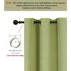 Pacote de 2 Cortinas de escurecimento de ambiente 71% Longas com isolamento térmico, painéis pesados, verde abacate