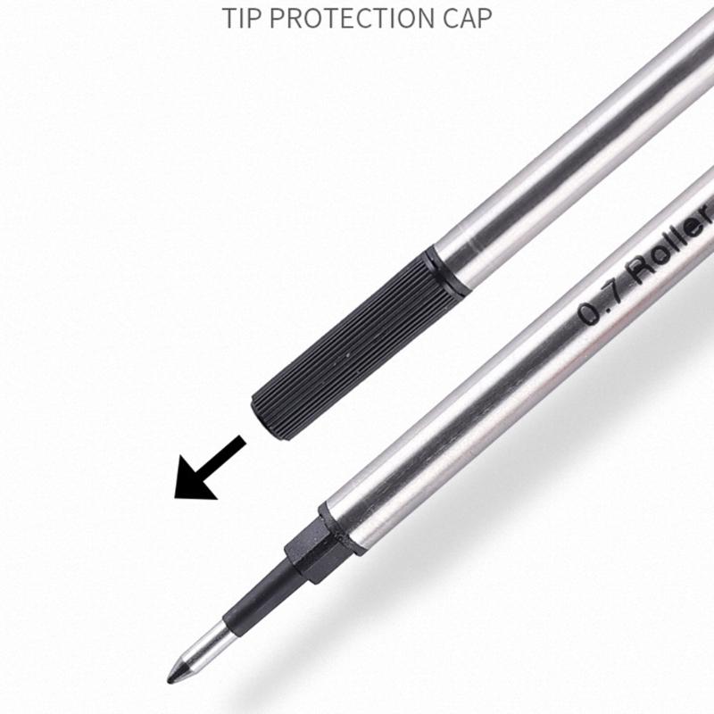 10Pcs Replacement Ballpoint Pen Refills Metal Ballpoint Refill Universal Pen Refills 0.5mm OR 0.7mm For Daily Writing