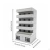 Miniature Balcony House Model Easy Assembly Residential Building No Glue Needed for Designers,