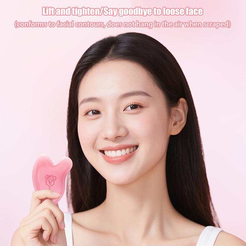 Face Lifting Guasha Resin Scraping Massage Facial Scraper Tool Eye SPA Massage Plate Reduce Puffiness Nose Lifting Face Massager