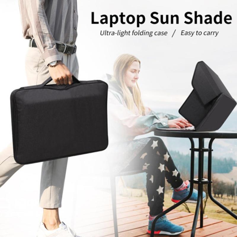 Portable Folder Laptop Sun Shade Privacy Screen Hood for MacBook Pro Air Lenovo Dell HP Notebook Computer Sunshade Outdoor Work