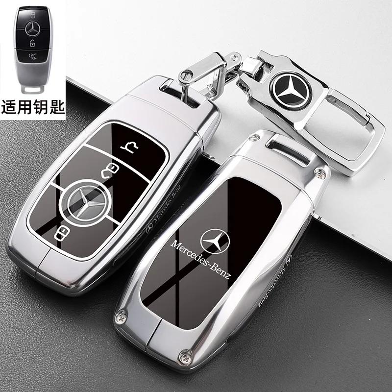 Car Key Case Cover for Mercedes Benz E C S GLC Class E200 E400 E63 W213 S550 S560 C260 A200 Key Shell Protector qq1