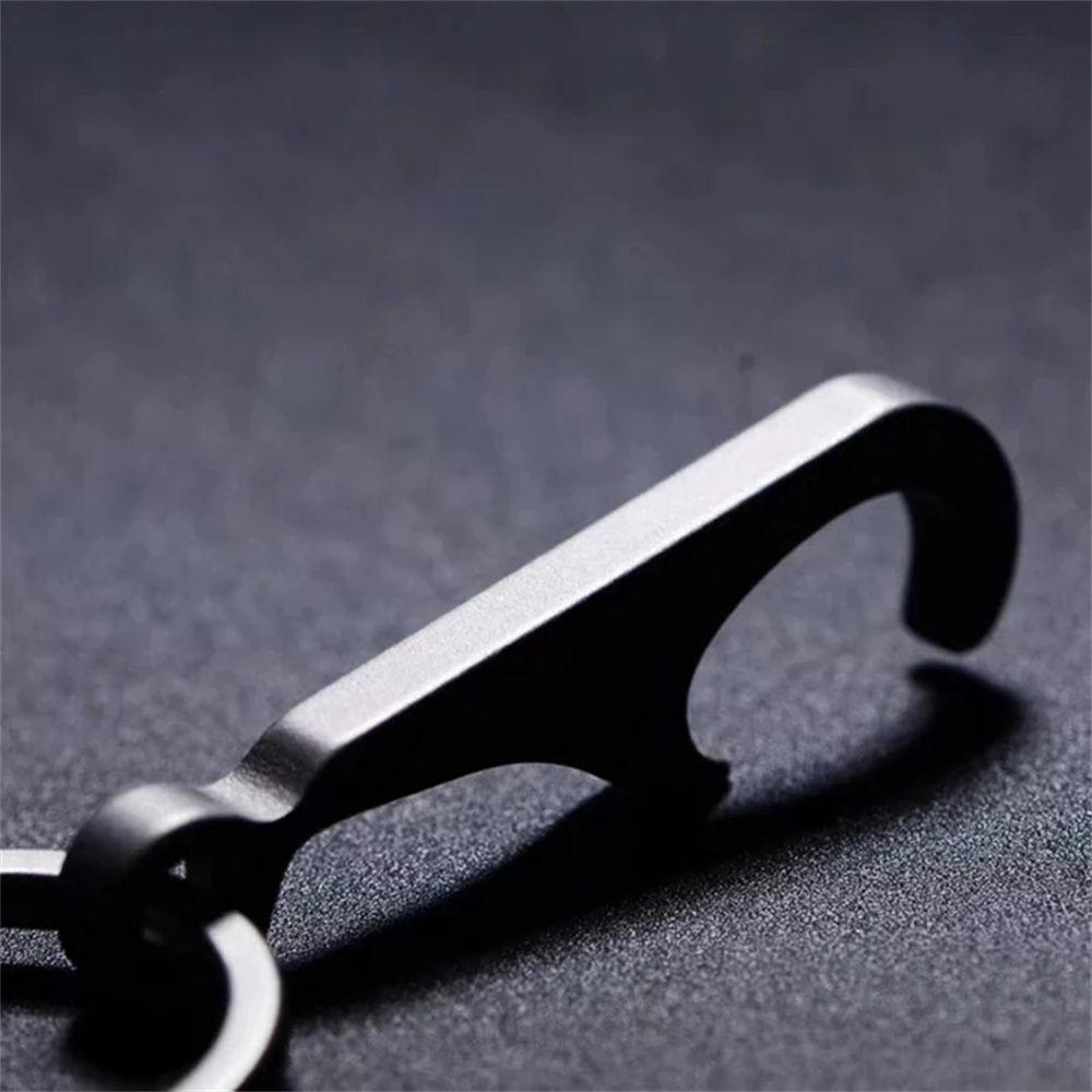 TC4 Titanium Zinc Zinc Alloy Backpack Pendant Key Rings Can Opener Bottle Opener Keychain Beer Bottle Opener