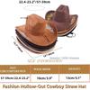 Beliebter europäischer und amerikanischer klassischer Wildleder Western Cowboyhut für Herren und Damen, großer Schirm, bestickt, Outdoor-Sonnenhut