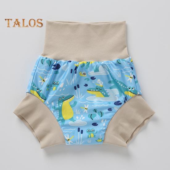 Baby Swimming Trunks 3-Layer Protection Urine Cushion Towel Washable Reusable Elastic Waist Baby Swim Shorts