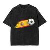 Spain Spanish Flag  T Shirt  Harajuku T Shirts Short Sleeve Awesome Tops Beach Cotton Breathable Oversized Tees