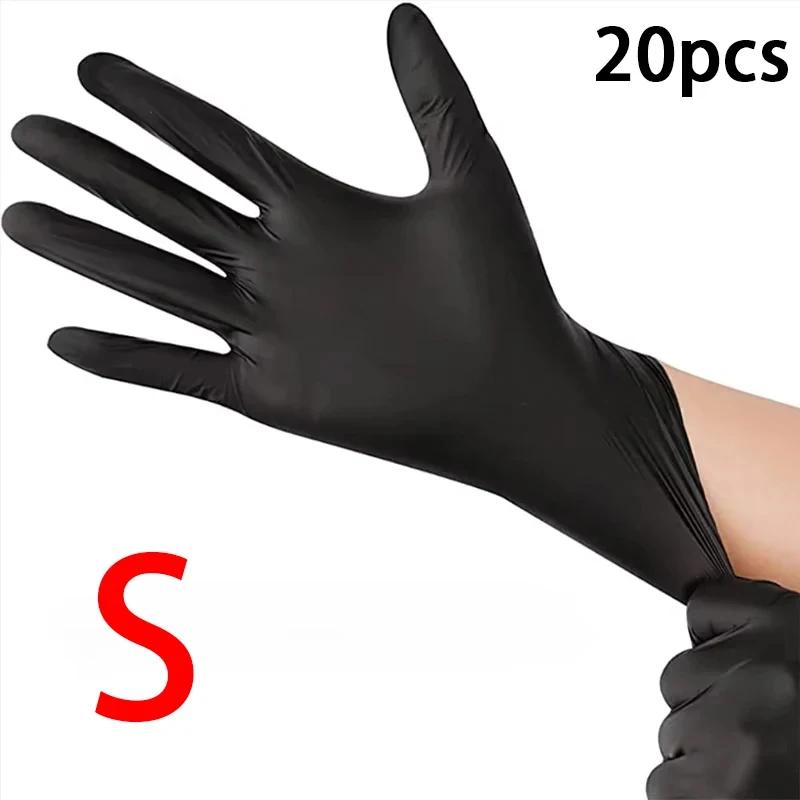 

Одноразовые перчатки для окрашивания волос, одноразовые кухонные и обеденные черные ПВХ перчатки, многофункциональные универсальные одноразовые перчатки