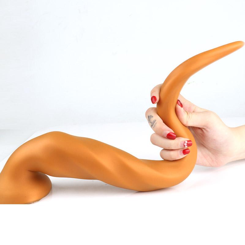 Extended Butt Plug Soft Silicone Masturbator Anal Expander Sex Toys Realistic Penis Strap On Dick Fisting BDSM Dragon Dildo