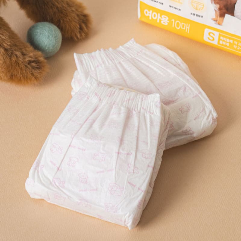 [Pet] Pet Diapers For Girls, 10 Pieces S