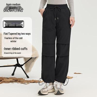 Snow Flying Women's Winter Elastic Waist Down Trousers