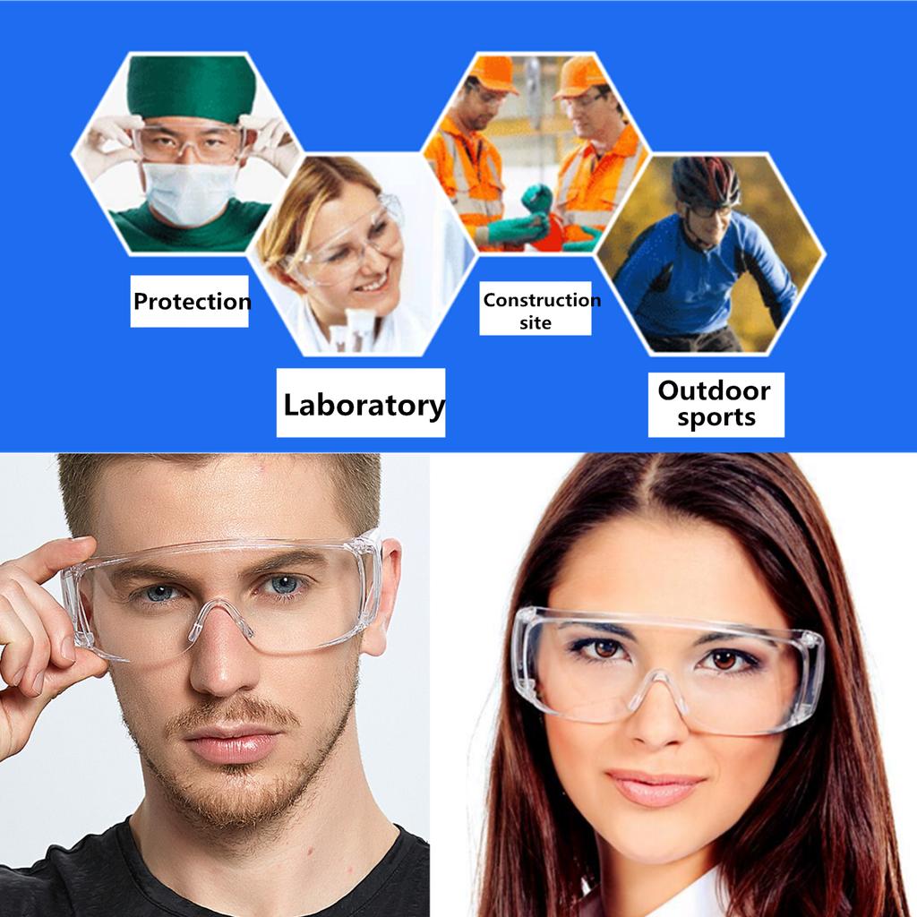 Schutzbrille, transparent, staubdicht, für den Arbeitsplatz, Labor, Dentalbrille, Spritzschutz, Anti-Wind-Brille