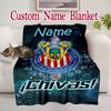 1pc Club Deportivo Guadalajara (4) Blanket, Super Cozy Printed Home Blanket, All-Season Warmth