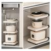 Kitchen Storage Rack Strong Load-bearing Adjustable Design Multifunctional Multi-layer Pot Storage Rack