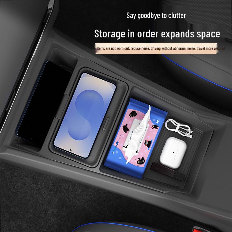 Tiguan L Pro Center Console Silicone Storage Box & Glasses Case - Fits 26 Models