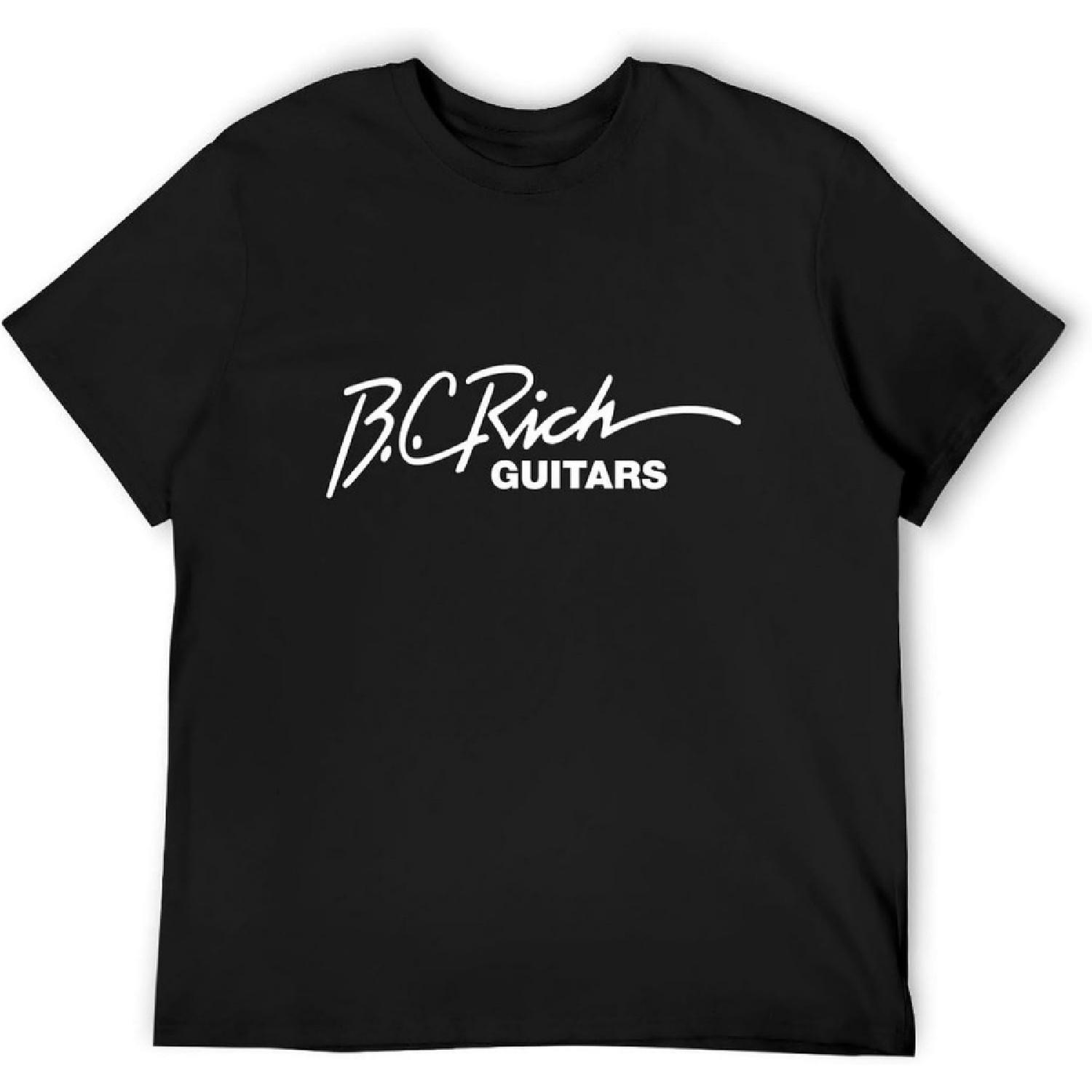 HAOTO WiFi Bc Rich Guitars Logo T-Shirt Men Shirt Black S