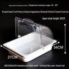 Transparent Plastic Food Display Tray with Flip Lid