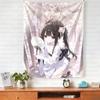 Kawaii Anime Meisje Wandkleed Schattig Mode Slaapkamer Achtergrond Huis Decoratie Origineel Ontwerp Wandtapijten