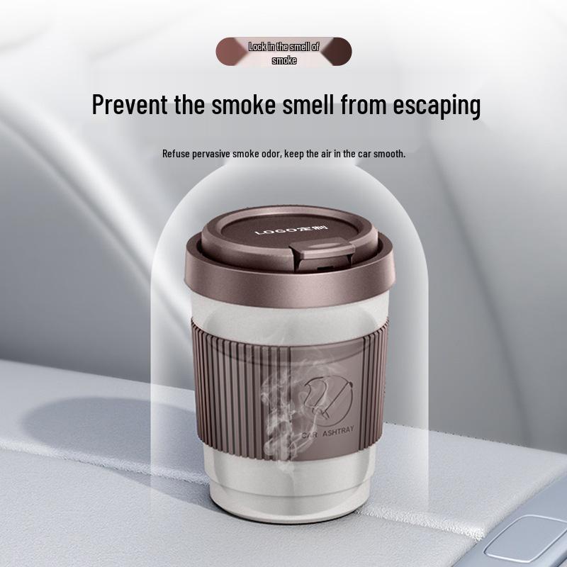 High-End Anti-Ash Car Ashtray: Stylish Gift for Volkswagen, Hyundai, Buick
