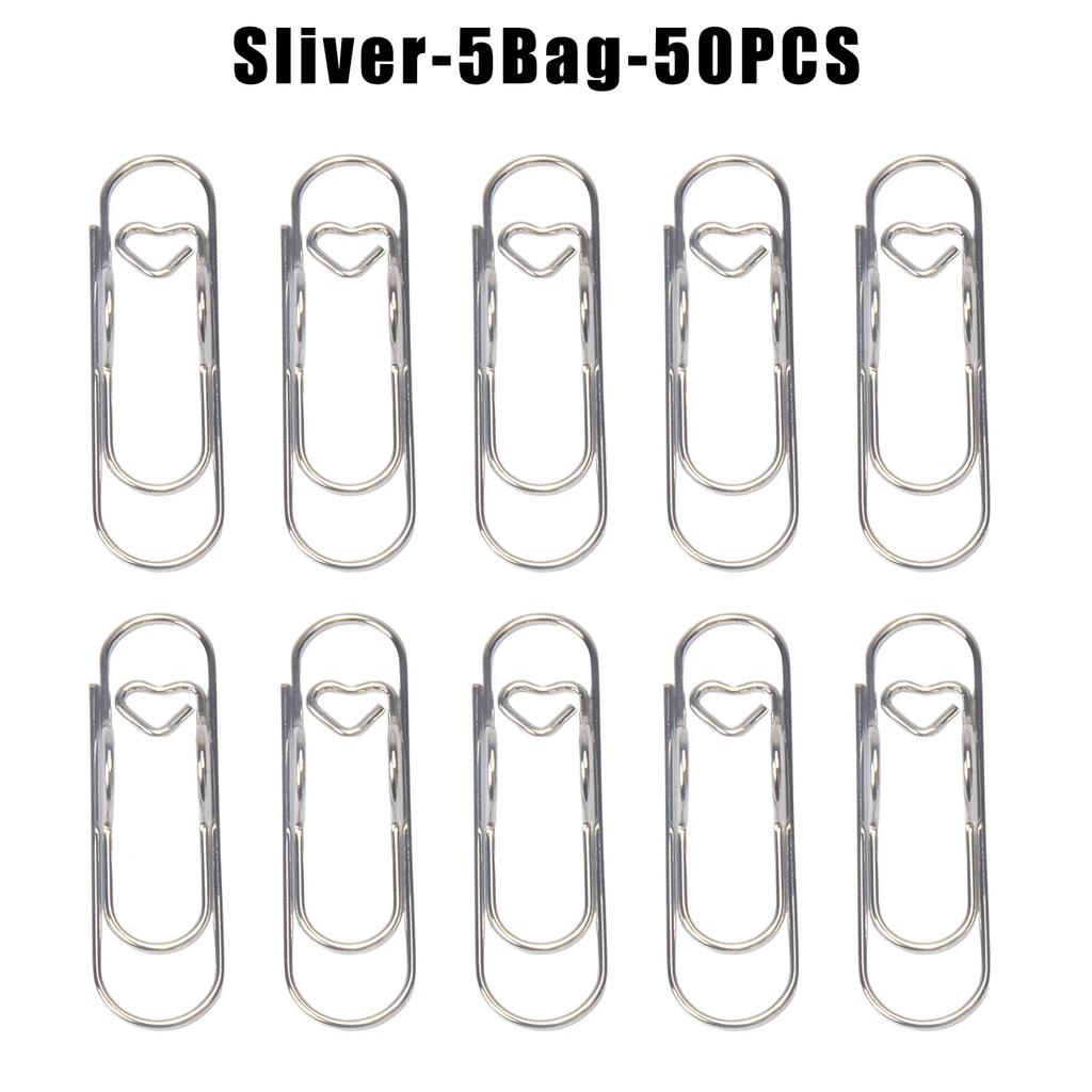 Multifunctional Metal Heart Shaped Clip Bookmark Pen Holder Stationery Notebook Accessory Fixing Base Clip Bookmark Hanger