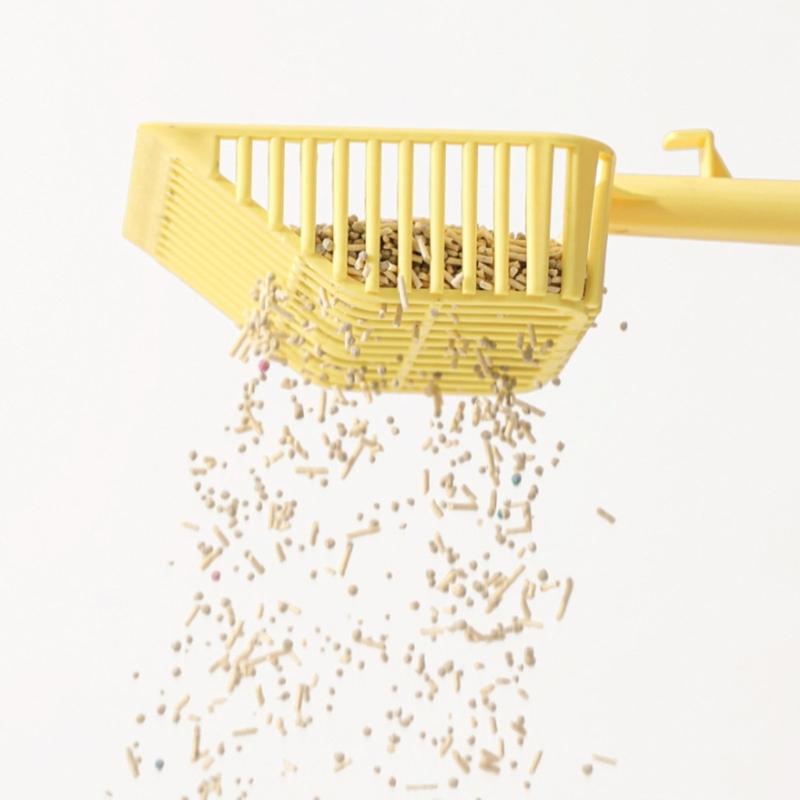 Cats Litters Scoops,Plastic Sifter Cats Litters Shovel Kitties Scooper Mesh Shovel with Long Handle Kitten Poop Lifter