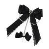 2000s Hair Clip for Halloween Gothic Lace Bowknot Hair Clip for Theme Event Anime Maid Barrettes Hair Holder for Cosplay