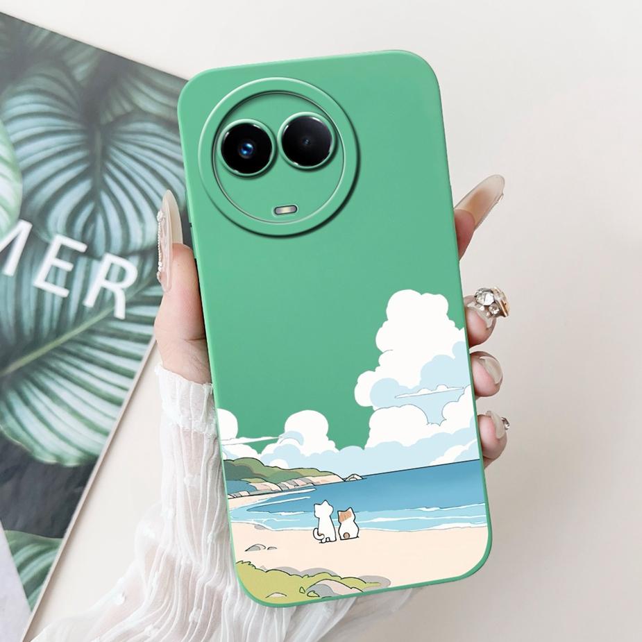 For Realme 11 5G Case RMX3780 Stylish Candy Painted Cover Shockproof Phone Case For Realme 11X Realme11 5G Soft TPU Fundas Coque