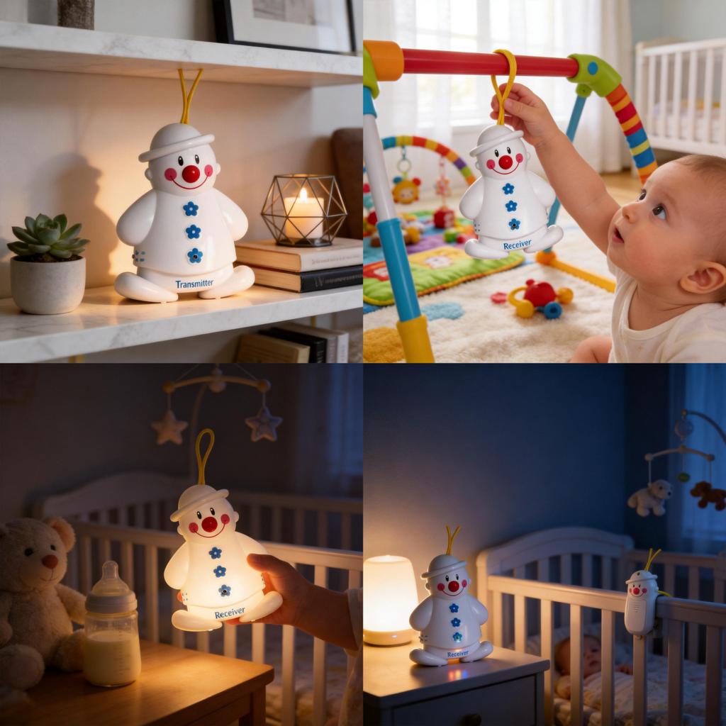 Schneemann Baby Weinalarm Drahtloser Monitor Mit Geräuscherkennung Für Den Heimgebrauch
